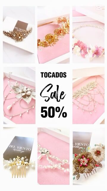 ✨ ¡Atención novias! ✨
Esta es una oportunidad única que no puedes dejar pasar 💫
💐 Todos los tocados con 50% de descuento 💐
Sí, leíste bien… ¡mitad de precio! 💸
Usa el cupón ➡️ QUIEROMITOCADO en nuestra web elige tu tocado perfecto.
⏰ Promoción por tiempo limitado, no te quedes sin el tuyo.
✈️🛍️ Envíos a todo 🇨🇱 
👉 Visítanos en www.delvientoweddings.cl
